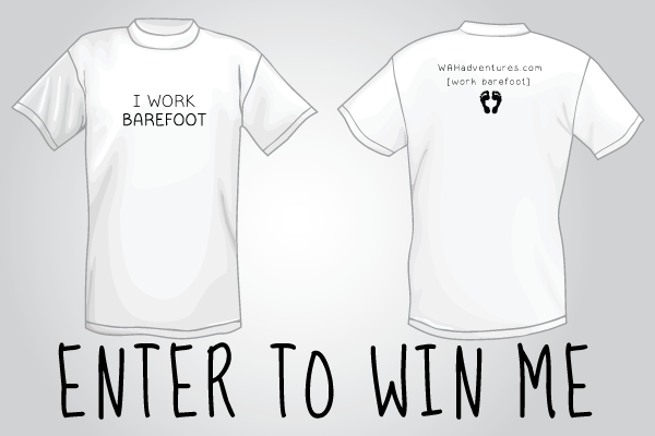 Work Barefoot Tshirt Giveaway