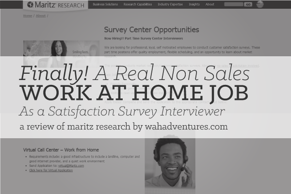 Martz Research Offers Work at Home Jobs