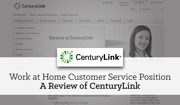 Review of Work at Home Jobs with CenturyLink