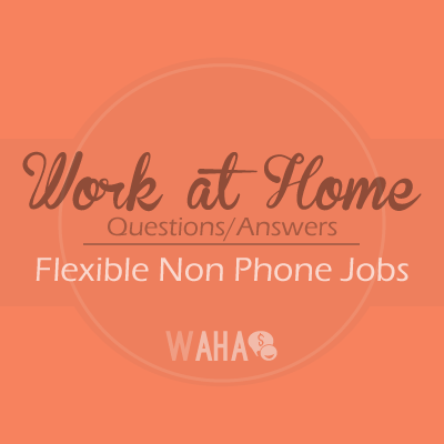 Flexible Non Phone Jobs- Q/A