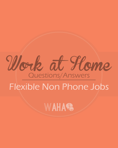 Flexible Non Phone Jobs- Q/A