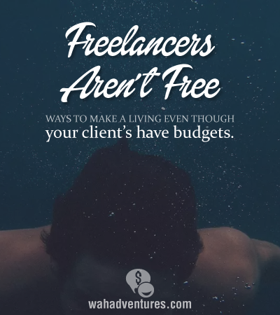 How to stay within the constraints of your clients budgets without sacrificing your dignity.