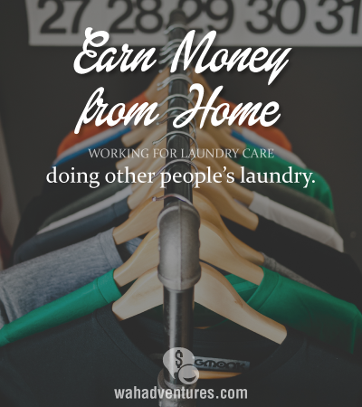 Do laundry and make money from home!